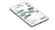 © ulinadobe - Smartphone displaying a chat conversation with multiple message bubbles.