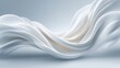 © saima - Elegant white fabric wave on pure background smooth texture and soft folds