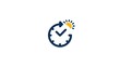 © amanullahkhan - Time change concept with clock and sun daylight saving illustration
