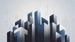 © happie - Modern corporate skyline with upward arrows – Perfect for financial growth, city architecture, or business ambition concepts.