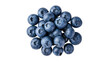 © Ari - Isolated fresh ripe organic blueberries arranged in a scattered pile, healthy summer fruit food