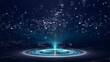 © your123 - Big Data Analytics Concept. Conceptual Visualization represents artificial intelligence, And Global Network Connections Rising From Central Data Hub. Ideal For Cloud Computing, Cybersecurity, Fintech.
