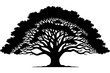 © sumayagfx - Elegant Black and White Tree Silhouette Vector Art