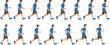 © MdAbdul - Running Motion Sequence Illustration Showing Male Athlete Jogging Step by Step Movement Frames for Sports Fitness Animation