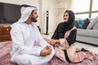 © oneinchpunch - Arabian couple at home