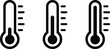 © KhandokerMehedi - Three thermometer icons showing different temperature levels