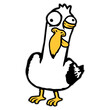 © Style-o-Mat-Design - A totally unhinged seagull pulling a wild grimace with crossed eyes and pure madness in its stare. Hilarious and chaotic – perfect for bird lovers, beach fans and anyone who loves quirky humor.