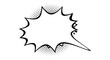 © Design Zone - Isolated comic book speech bubble, halftone dotted design, empty burst for text, vector graphic