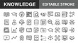 © Osman - Knowledge, education, and learning editable stroke line icons