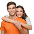 © Ayesha - Young couple smiling and embracing each other isolated on transparent background