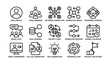 © Cali6ro - Icons representing teamwork, networking, and project management concepts