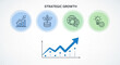© Anggita - Strategic Growth Concept with Icons and Chart.