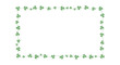 © jamal - Green clover frame border with white background for st patrick's day decoration