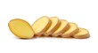 © ordgraphix - Sliced potatoes on white background