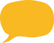 © Vooglo.com - Yellow speech bubble icon for communication