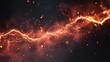 © backup_studio - Bright orange electrical discharge with sparks on dark background. High voltage plasma effect. Abstract energy lightning bolt. Science and physics concept for power generation display.