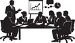 © MD ACHADUL ISLAM - business team meeting discussion black vector silhouette