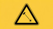 © MuhAgung - Warning sign with broken light bulb.