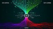 © MH studio  - A vibrant conceptual image showcasing artificial intelligence processing data streams for deep learning and output generation.