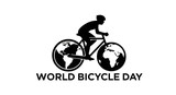 Celebrating world bicycle day with a global cyclist icon