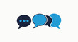 © Md - Speech bubble icons representing conversation, dialogue, and online chat communication