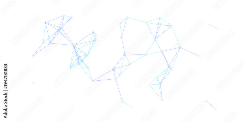 PNG image of Abstract Light Blue Geometric Network Connection ...