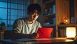 © SoftFlower - 督促状を前に固まる若い男性, Young Japanese Man Frozen Before Tax Notice
