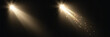 © Alesya - Spotlight shines in dark environment. Spotlight effect vector PNG.
