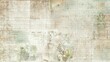 © Newleks - Faded antique ledger and botanical collage with handwritten script, grid lines and layered parchment textures for rustic, distressed backgrounds, stationery and vintage designs
