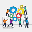 © Siap - Teamwork and Collaboration - People Working Together to Build a System.