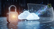 © prabu - Digital Cloud Security Protecting Against Cyber Threats and Malware Attacks