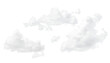 © Ирина Гутыряк - three clouds on a white isolated background