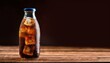 © Alan - iced brown cola drink in glass bottle on wood studio shot drink