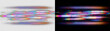 © Pixora - Colorful digital glitch effect, RGB chromatic aberration, neon horizontal streaks, signal distortion with pixel displacement, transparent PNG background, perfect for cyberpunk, tech, and VFX overlays