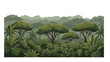 © Jago Gusti - A serene jungle scene with lush greenery and trees viewed from a distance in a natural landscape