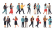 © solikhin - Diverse Business People in Casual Conversation and Walking