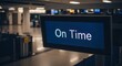 © SashaMagic - Airport digital display showing on-time flight status