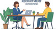 © pemanah rasa - Recruitment Interview with HR Professional and Job Candidate