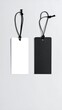 © Bagas - Blank white and black clothing tags
