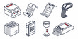 © rabi - a collection of various barcode scanners and readers Vector