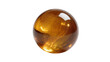 © Saoirse - Glossy amber-colored sphere with intricate golden swirls, a captivating decorative orb isolated on transparent background, perfect for abstract design elements PNG