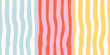 © Anna - Modern irregular seamless patterns set, colorful hand-drawn textures with striped prints. Red, yellow, blue, pink and white. Beautiful abstract print for textile, wrappimg paper. Birthday, scrapbook.