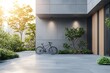© Shayon - Bicycle commuting lifestyle near modern building city image photo picture