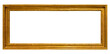 © andras_csontos - Extra wide panoramic antique gold picture frame with classic ornate border, isolated on white background