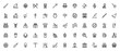 © wang - Archaeology icon set. Vector illustration of ancient symbols and tools. Includes dagger, mask, statue, pyramid, sphinx, pottery, amulet, and more for history and exploration themes.