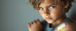 © bright - Young child with a bandaged shoulder and medical tape, indoors, calm and vulnerable moment