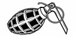 © Arisfa - a hand grenade with a pin and safety lever Vector