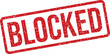 © AsifImtiaj - This bold red rectangular grunge stamp clearly displays the word BLOCKED on a clean white surface