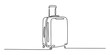 © Jotish_Design Store - Continuous line drawing of a suitcase on wheels