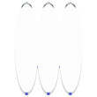 © Flowicon - 3D Dispersion Glass Triple Vertical Oval Abstract Shape